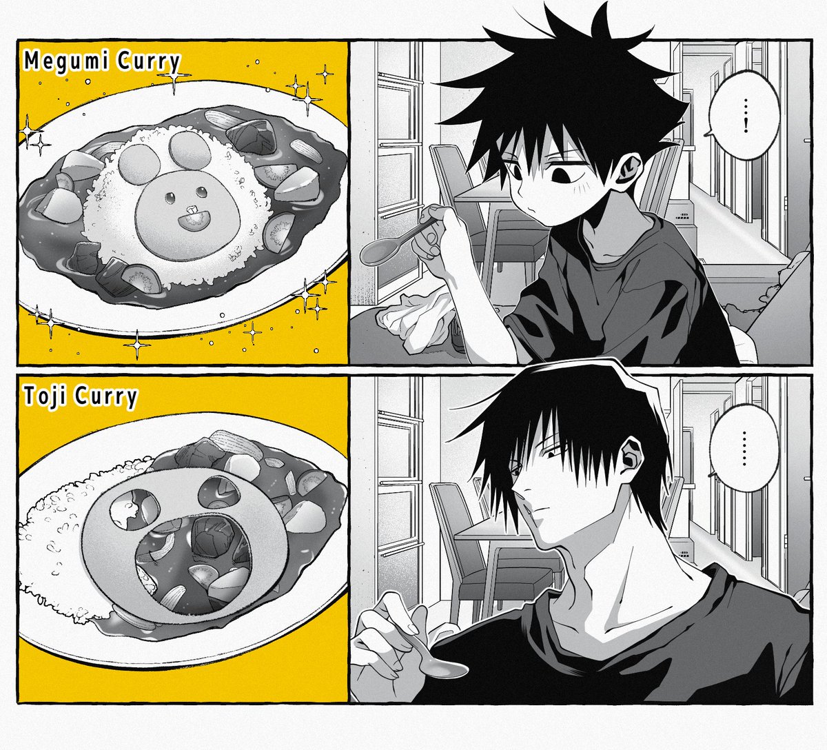 伏黒親子とカレー