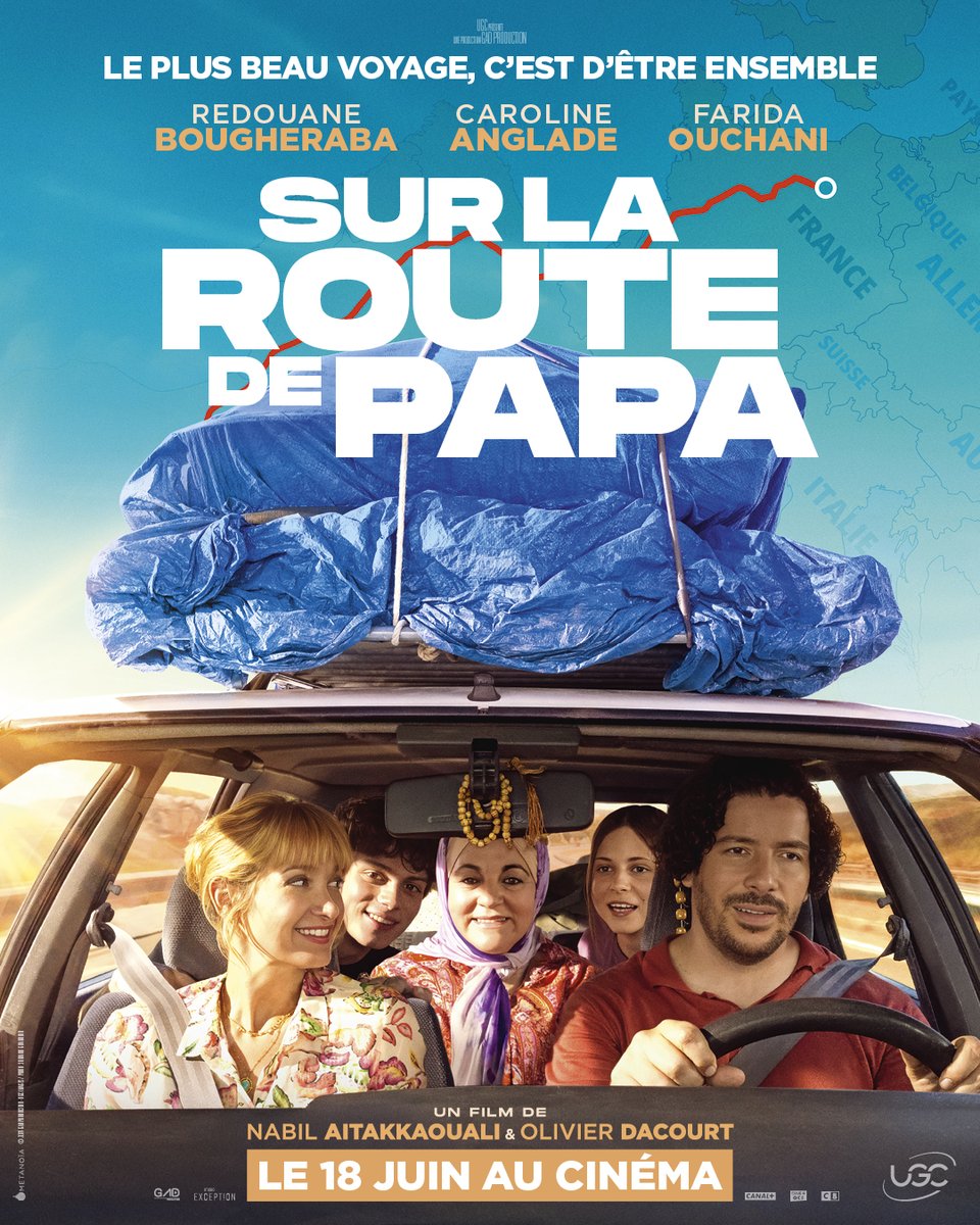 Un voyage pour revivre leurs plus beaux souvenirs ✨🚗
Cet été, partagez des moments émouvants en famille avec #SurLaRouteDePapa. Découvrez l’affiche officielle du nouveau film avec <a href="/redouaneshow/">Redouane Bougheraba</a>.
Le 18 juin au cinéma.
