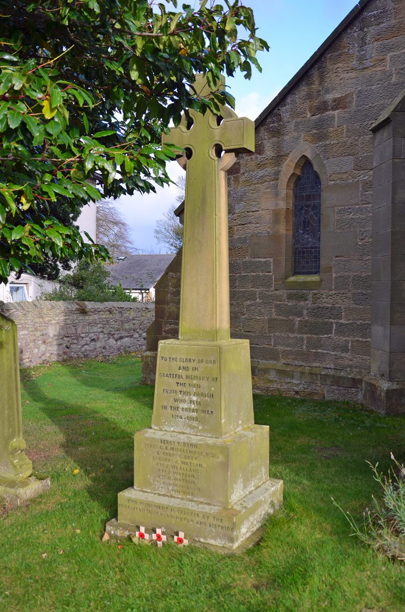 TyneSnapper's tweet photo. #Rennington #Northumberland Grade II Listed 1st World War Memorial in the churchyard of All Saints Church, Rennington, Northumberland. Unveiled 10 April 1921 by Dr G Scott Jackson CBE DSO dedicated by Canon Mangin. Nine local servicemen who died in the First World War. https://t.co/2e3RIJPAzk