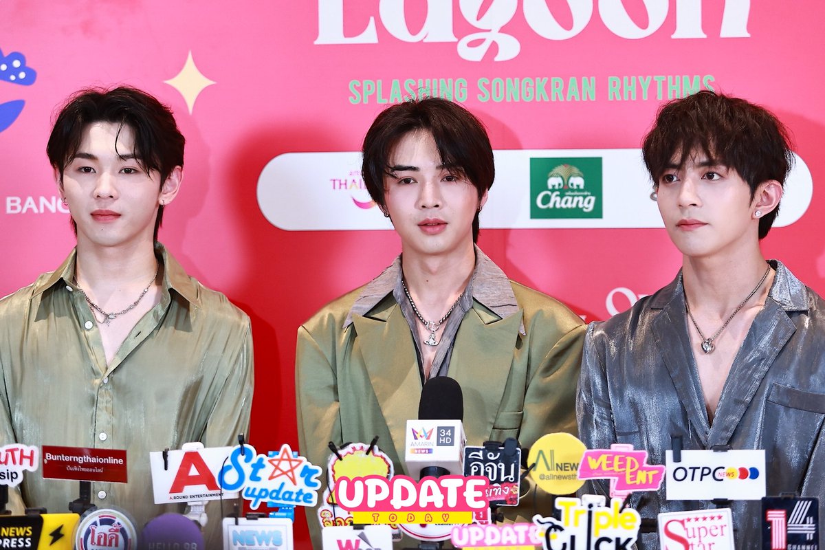 Update__today's tweet photo. #RACEBASE ช่วงสัมภาษณ์สื่อก่อนเริ่มงาน "One Bangkok, One Lagoon Splashing Songkran Rhythms" ✨
#GUODONG #DONGDONG
#JUNLAN
#OneBangkokOneLagoon
#OneBangkok
#UPDATETODAY #ข่าวบันเทิง https://t.co/qrTOtVFBz2