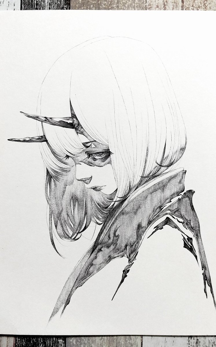 ballpoint pen drawing. 🖊