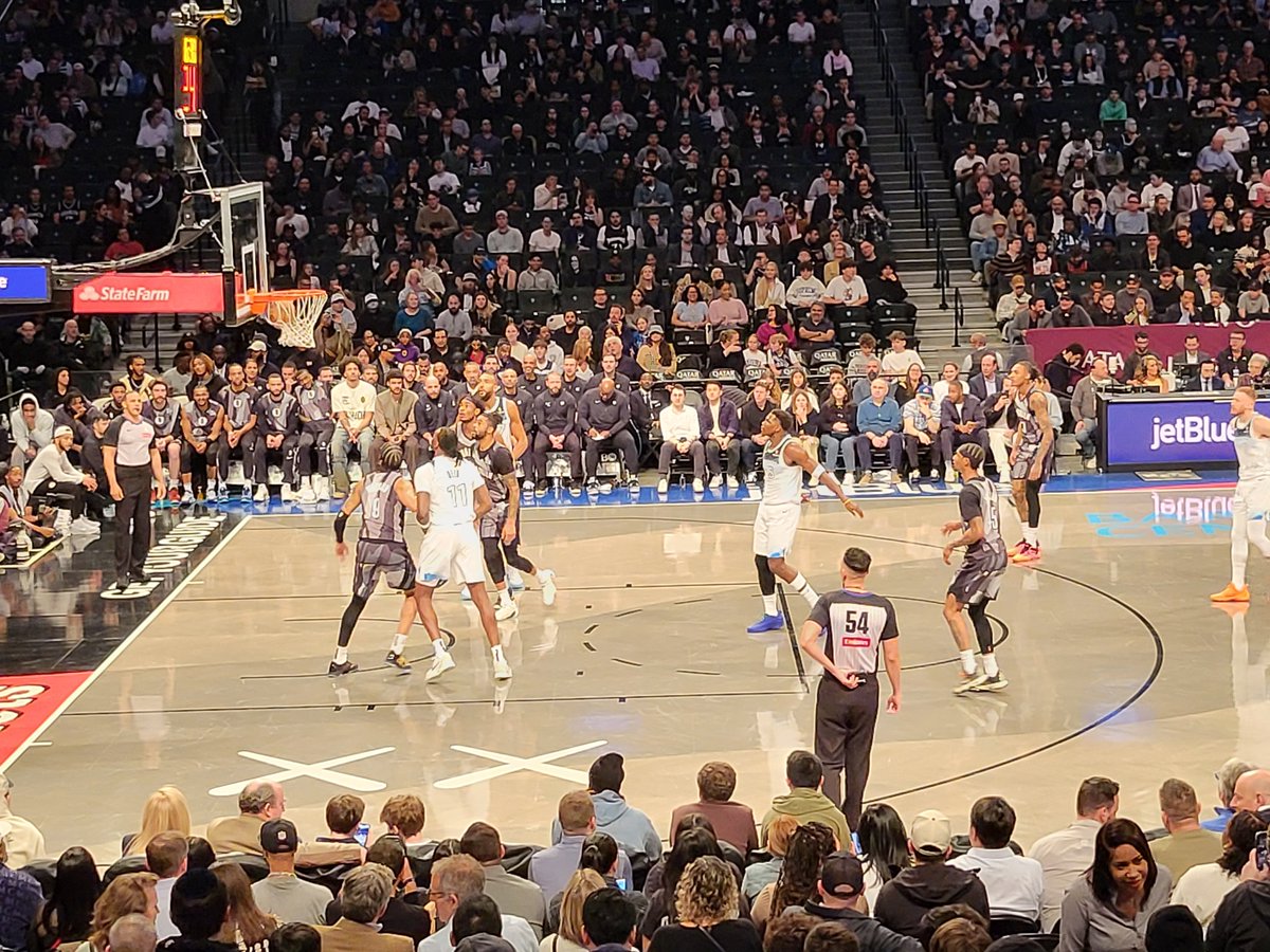 DeclanFahey2's tweet photo. Barclay Centre, Brooklyn for Brooklyn Nets v Minnesota Timberwolves https://t.co/0eHsX0Q27l