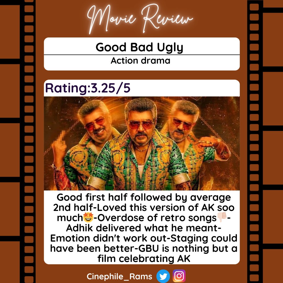 CinephileRams's tweet photo. #GoodBadUgly review

#GBU #GoodBadUglyreview https://t.co/Qfriufm63v