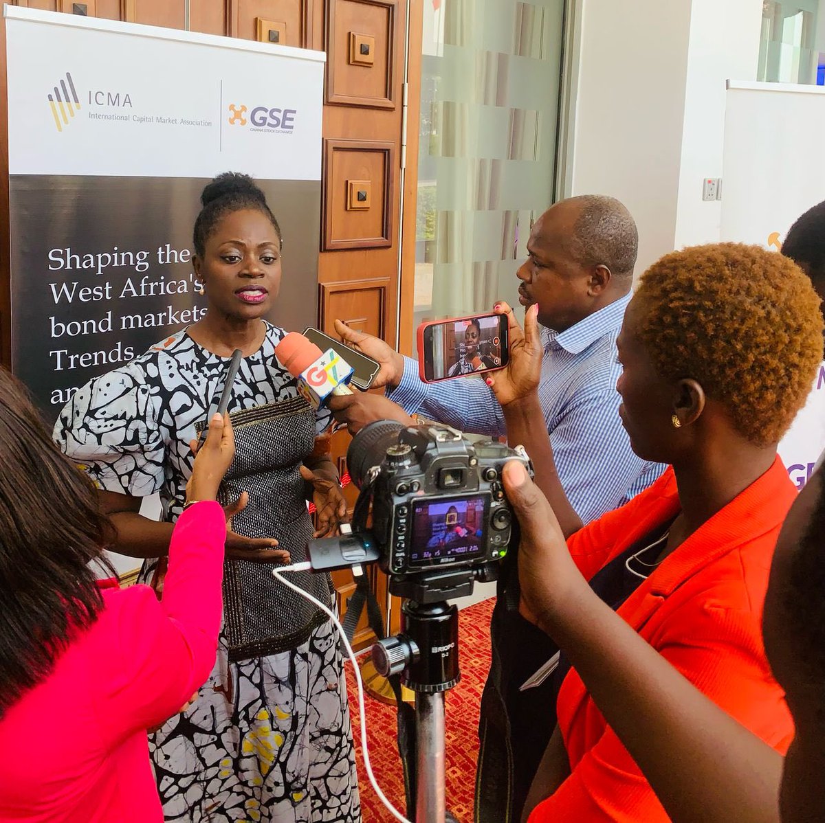 gstockexchange's tweet image. We’re live at the ICMA–GSE Bond Market Forum!
Today’s discussions center on shaping West Africa’s bond markets—trends, opportunities &amp;amp; innovations.
Stay tuned for highlights!

#ICMA #GSE #BondMarkets #WestAfricaFinance
