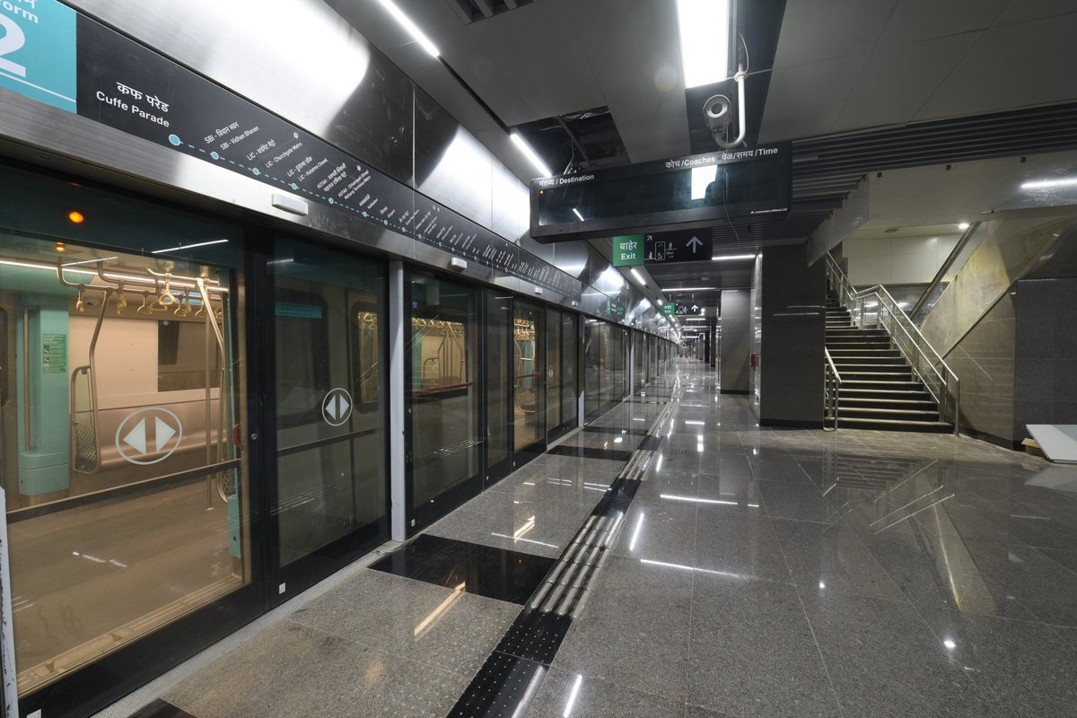 Siege4570's tweet photo. A stunning first look of the #Shitladevi Metro Station — built inches from old buildings, around water pipelines, and through tough challenges.
A true feat of precision and persistence.

#MumbaiMetro3 #AquaLine #Metro #MMRCL #Mumbai https://t.co/lP8Az6hjys