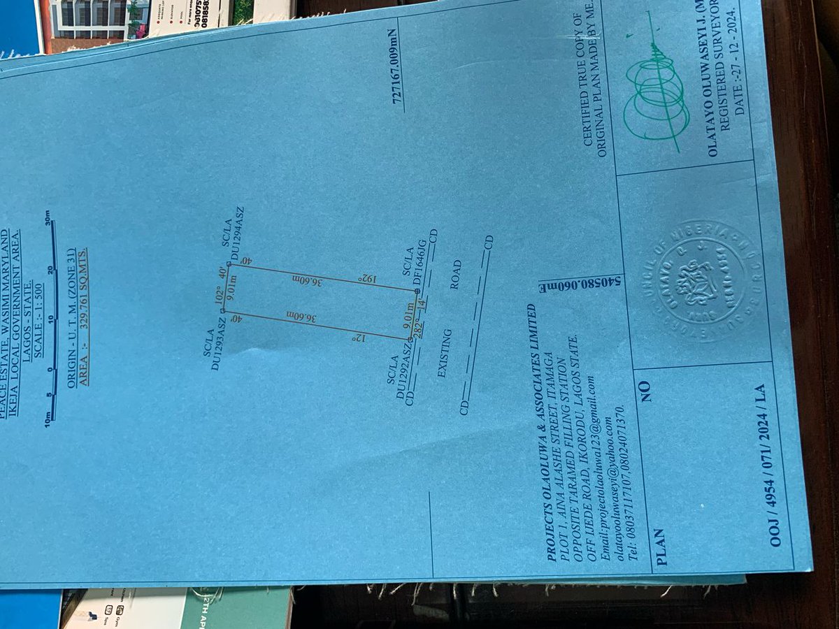 wellprodevelop1's tweet image. Direct land for sale 

Bareland measuring 329sqmeters 

Location:Peace estate, Wasimi Maryland 

I already have my drawing on it. 

Registered survey

Price: N65m Asking 

Contact:
Wellpro Developers 
📞08185520099
08185570099

✉️: wellprodevelopers@gmail.com

#wellprodeveloper