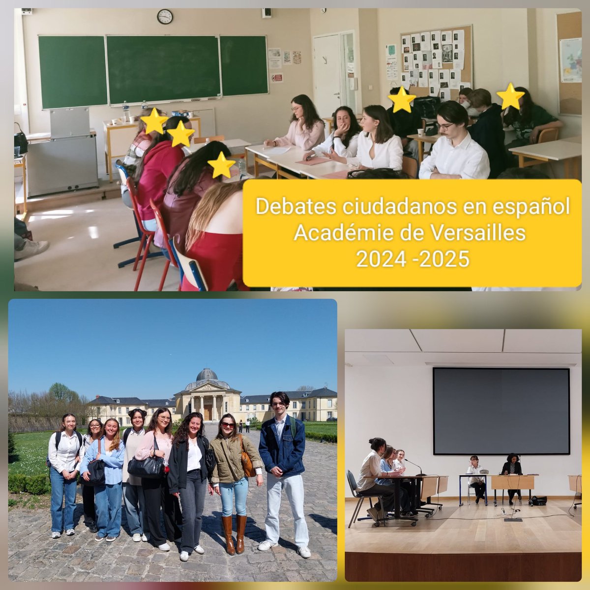 Lycée Evariste Galois (@e_galois78) on Twitter photo Félicitations à nos équipes d’anglais 🇬🇧 et d’espagnol 🇪🇸 qui ont brillamment remporté la première place 🏆 du Concours de débats citoyens de l’<a href="/acversailles/">Académie de Versailles</a> ! Une belle réussite pour nos élèves hier au lycée Hoche ! #DébatCitoyen #LanguesVivantes #AcadémieDeVersailles Félicitations à nos équipes d’anglais 🇬🇧 et d’espagnol 🇪🇸 qui ont brillamment remporté la première place 🏆 du Concours de débats citoyens de l’<a href="/acversailles/">Académie de Versailles</a> ! Une belle réussite pour nos élèves hier au lycée Hoche ! #DébatCitoyen #LanguesVivantes #AcadémieDeVersailles