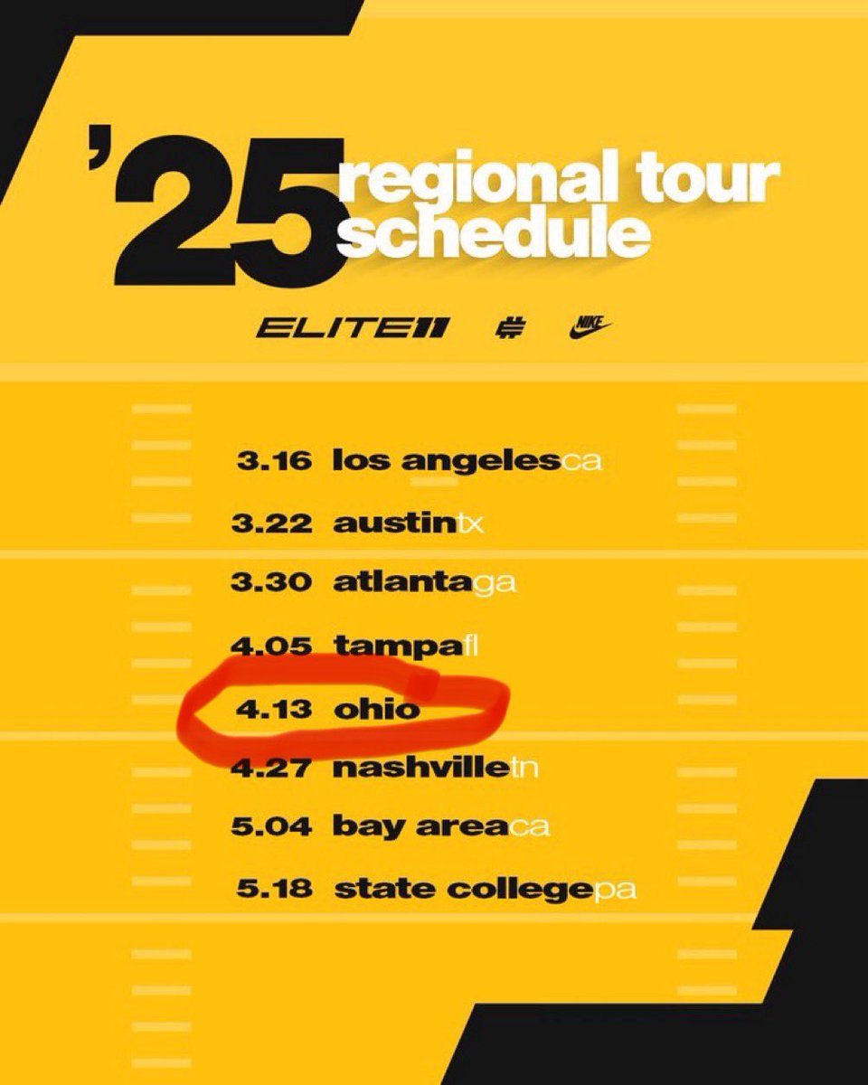 Drew “Lefty” Sheridan✝️ (@drewsheridan9) on Twitter photo I will be <a href="/Elite11/">Elite11</a> competing this Sunday in Ohio . Excited to get out there and rip it . Thank you <a href="/Stumpf_Brian/">Brian Stumpf</a> for the invite . #lefty #falcons
<a href="/AllenTrieu/">Allen Trieu</a> <a href="/QBHitList/">QBHitList.com</a> <a href="/DCHS_Football14/">DCHS Football</a> <a href="/ArcStrokeQB/">THE ARC STROKE QB MENTOR</a> <a href="/RisingStars6/">Rising Stars Academy</a> <a href="/alex_pallone/">Alex Pallone</a> <a href="/ScoutTyGraham/">Tyler Graham</a> <a href="/SWiltfong_/">Steve Wiltfong</a> <a href="/Kenny_Jordan5/">Kenny Jordan</a> I will be <a href="/Elite11/">Elite11</a> competing this Sunday in Ohio . Excited to get out there and rip it . Thank you <a href="/Stumpf_Brian/">Brian Stumpf</a> for the invite . #lefty #falcons
<a href="/AllenTrieu/">Allen Trieu</a> <a href="/QBHitList/">QBHitList.com</a> <a href="/DCHS_Football14/">DCHS Football</a> <a href="/ArcStrokeQB/">THE ARC STROKE QB MENTOR</a> <a href="/RisingStars6/">Rising Stars Academy</a> <a href="/alex_pallone/">Alex Pallone</a> <a href="/ScoutTyGraham/">Tyler Graham</a> <a href="/SWiltfong_/">Steve Wiltfong</a> <a href="/Kenny_Jordan5/">Kenny Jordan</a>