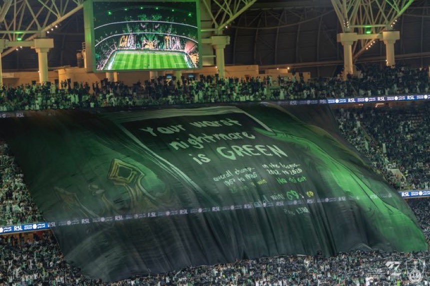 🟢🚨 ستتواجد رابطة مشجعي النادي الأهلي خلف المرمى (مربع 127-128) في لقاء بوريرام.