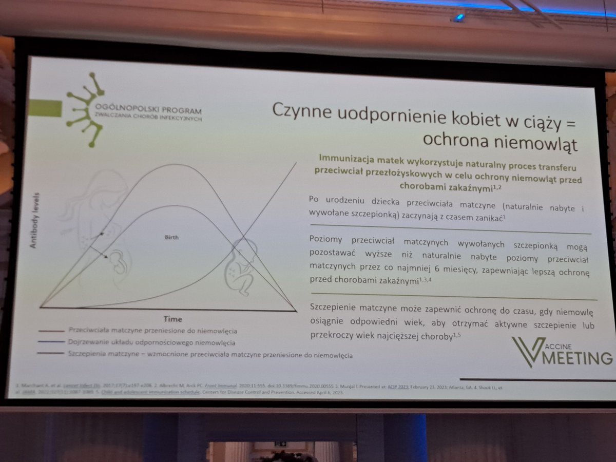 Prof. Wielgoś: szczepienie kobiety w ciąży przeciwko #RSV to zabezpieczenie kobiety, rozwijającego się płodu, a potem nowo narodzonego dziecka przez ok. 5-6 miesięcy. To bardzo ważne, bo najwięcej infekcji jest w pierwszych 12 miesiącach życia dziecka. 
#stopRSV