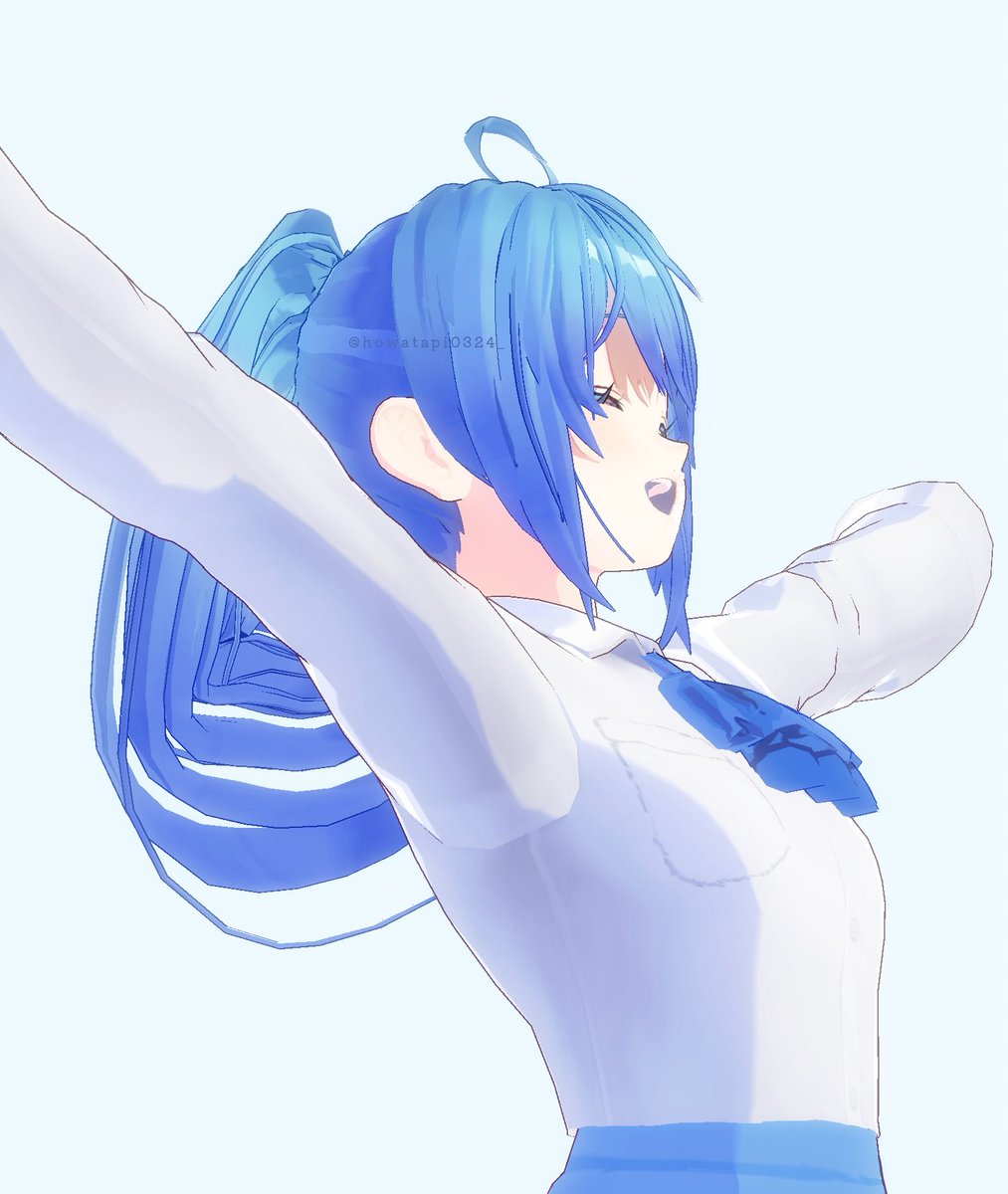 るなさんの3D作ってみました🫶🏻🩵 #からぴち