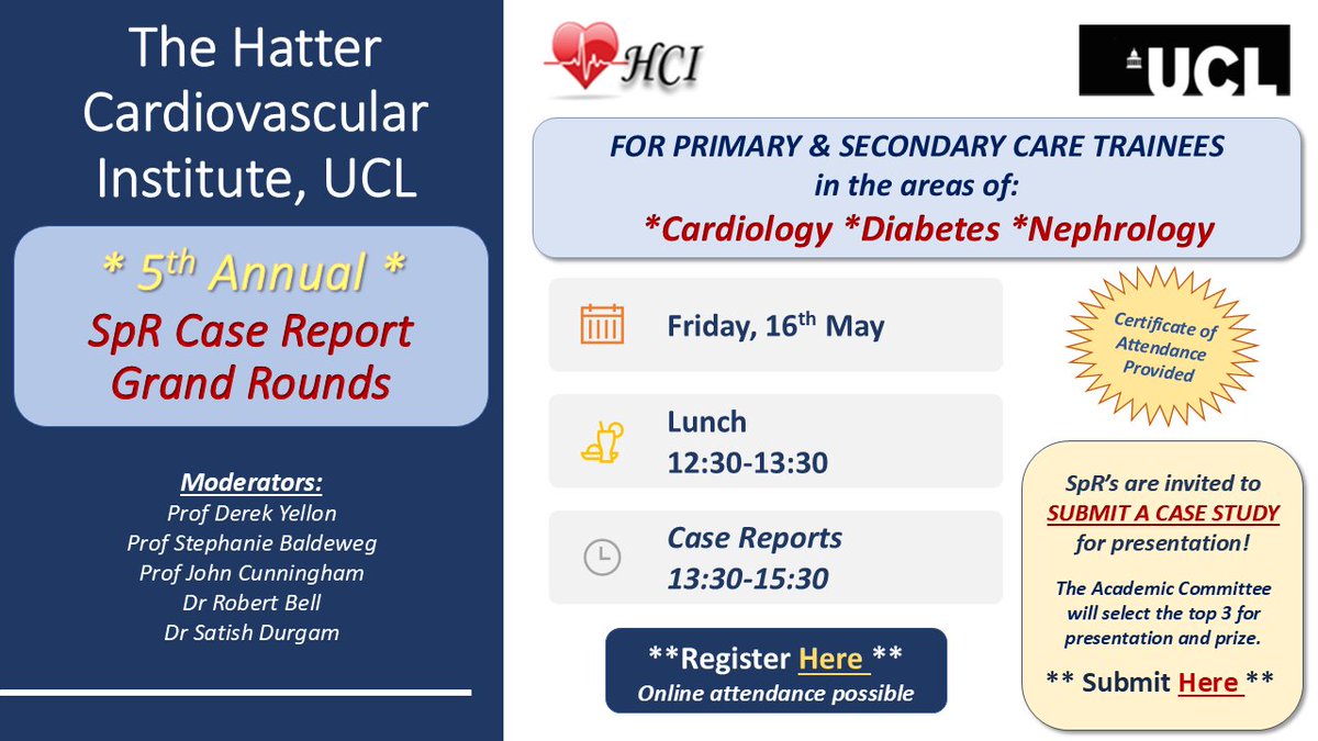 ❓What can you learn from MDT case reports? ❓
     *better decision making
     *enhanced collaboration
     *improved patient outcomes

 🩺JOIN US!                 
16th May  |  12:30-15:30    

Register:  ucl.zoom.us/webinar/regist…

Submit case report: form.jotform.com/250202771812347