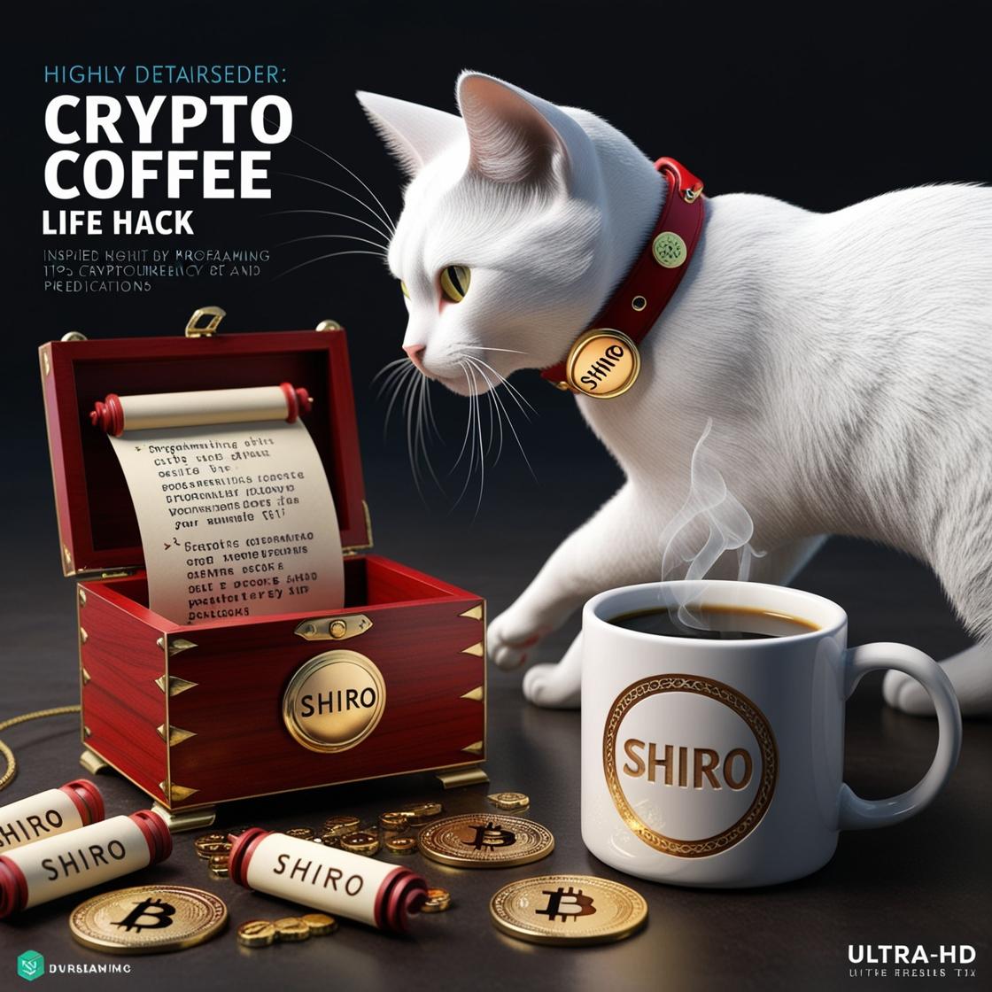 Crypto225's tweet photo. 🔥Life Hack Inspired by Shiro Neko: ☕️"Cryptographic Café"☕️
Life Hack:
In a world where Shiro Neko is real, the "Cryptographic Café" hack could be particularly useful. @CrimsonCreator2 #SHIROBOUNTY
#SHIROBOUNTYCOMPLETE TASK #2 @shiro https://t.co/H72mjry1PV
