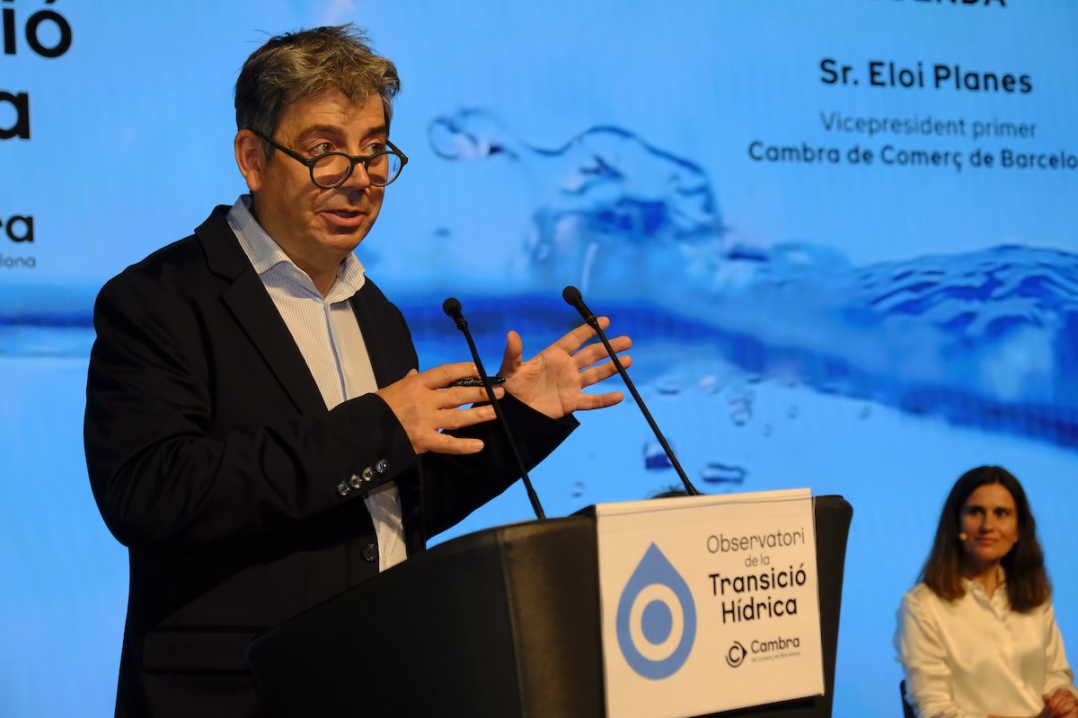 El vicepresident 1r de la #CambraBCN, Eloi Planes, posa en valor l'esforç que han fet les empreses durant la sequera.

💬 "Ens preocupa que s’oblidi el paper de les empreses quan són una peça clau daquest sistema hídric. Necessitem un enfocament sectorial clar".

#EstudisCambra