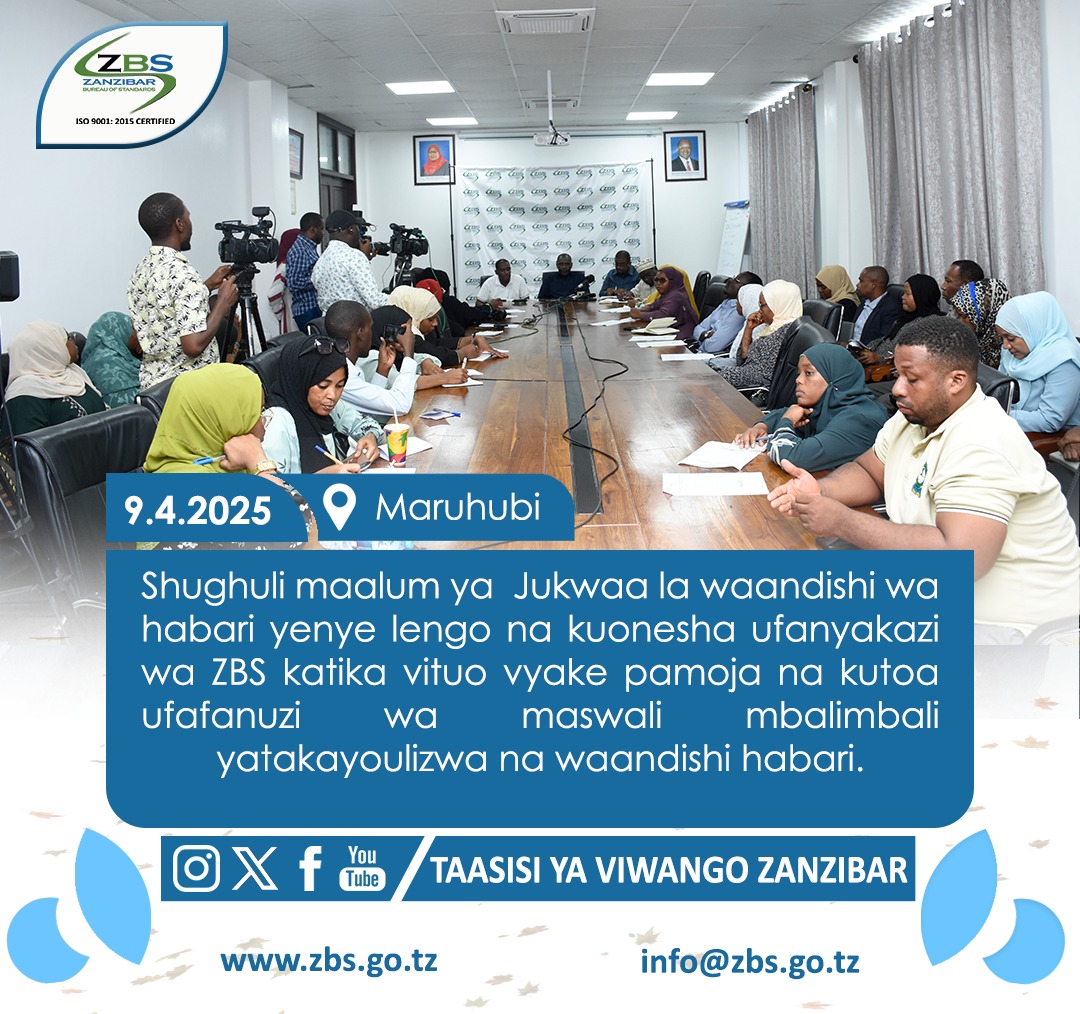 Zanzibar Bureau of Standards (@bureauzanzibar) on Twitter photo 