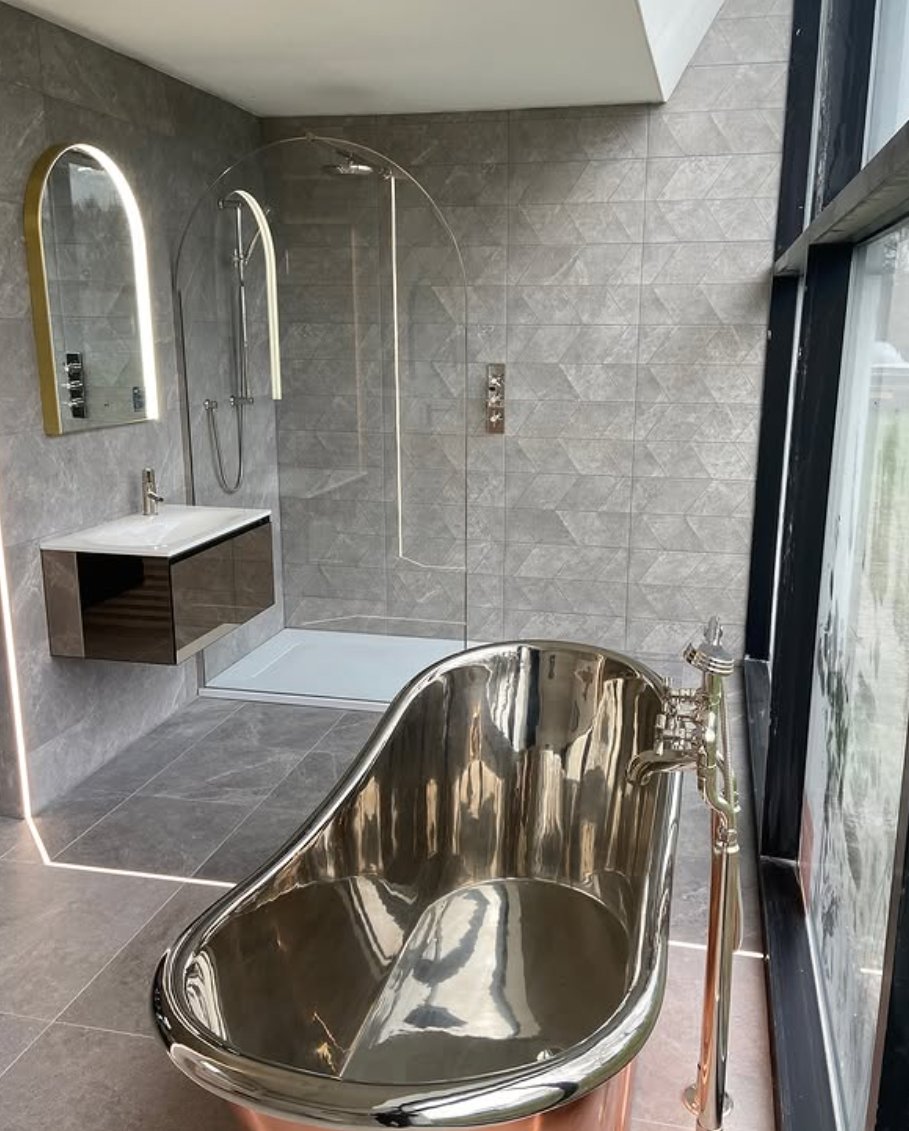 Matki (@matkishowering) on Twitter photo What a stunning display by <a href="/J2Interiors/">Junction 2 Interiors Bathrooms Kitchens & Lighting</a> in their Birmingham showroom. The curves of our EauZone Arch Wet Room Panel work beautifully with the freestanding bath and stylish brassware. The sophisticated, yet subtle, Polished Nickel finish suits this luxurious bathroom perfectly. What a stunning display by <a href="/J2Interiors/">Junction 2 Interiors Bathrooms Kitchens & Lighting</a> in their Birmingham showroom. The curves of our EauZone Arch Wet Room Panel work beautifully with the freestanding bath and stylish brassware. The sophisticated, yet subtle, Polished Nickel finish suits this luxurious bathroom perfectly.