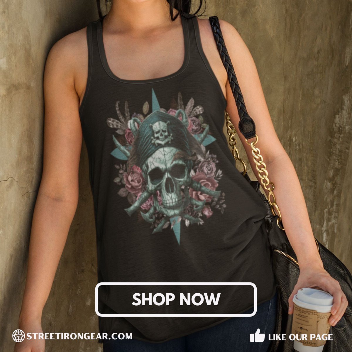 StreetIronGear's tweet image. Mother’s Day gift idea? Nailed it. This biker tank brings skull vibes + floral charm. Made for the rebel in bloom. 

Shop now:  streetirongear.com/products/vinta… 

#VintageVibesOnly #MothersDayGifts #CottagecoreStyle #BikerChic