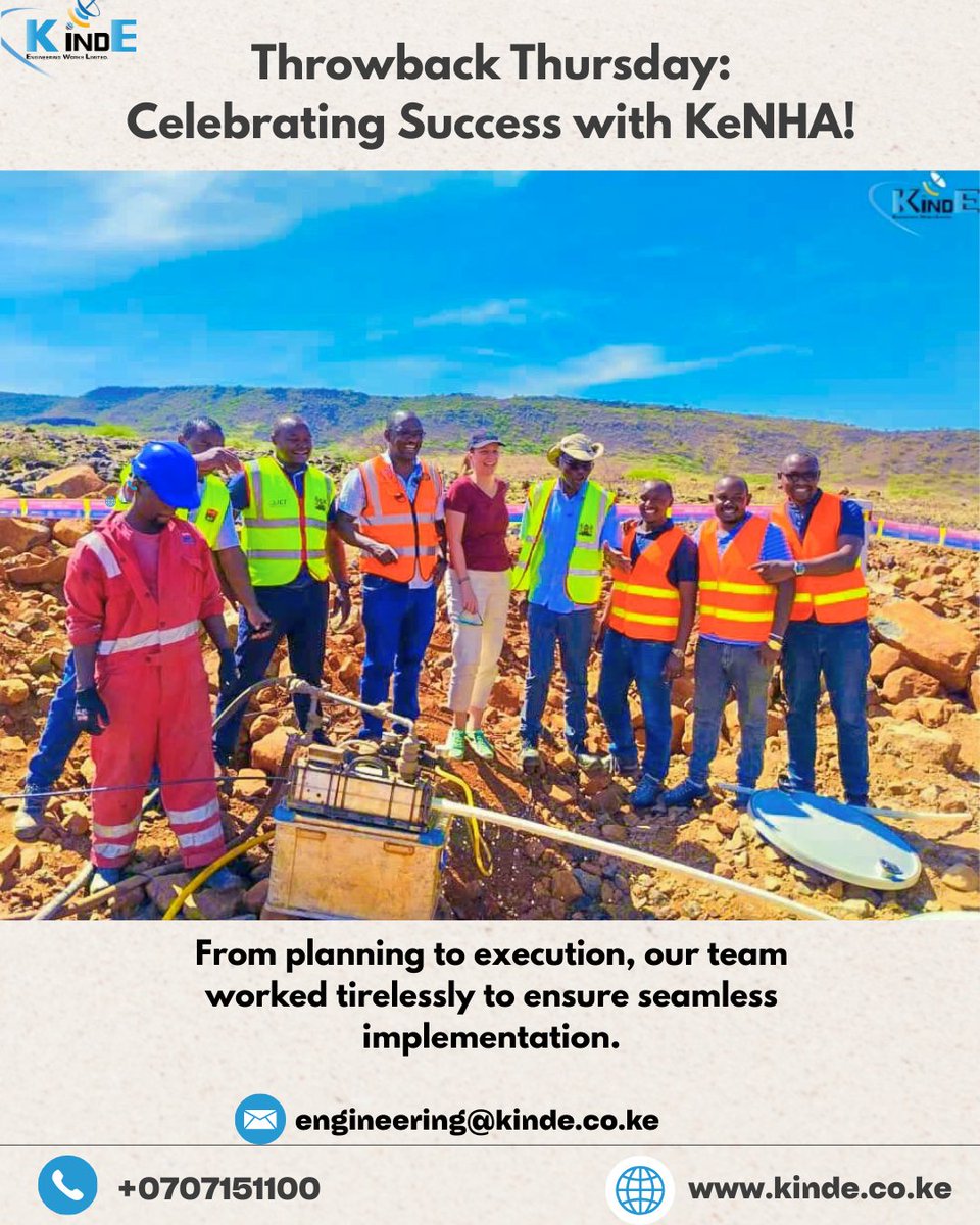 KindeWorks's tweet photo. As we look back on the incredible fiber optic project we delivered for KeNHA, we’re reminded of the dedication, collaboration, and expertise that made it a resounding success! Proud of what we accomplished as a team! 💪 https://t.co/fYUbfAolMX