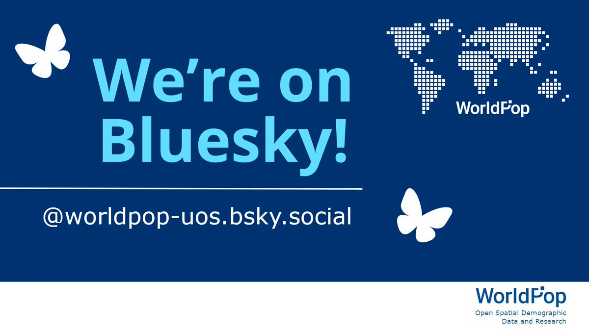 WorldPopProject (@worldpopproject) on Twitter photo 🦋We're on BlueSky! 🦋
👍 Follow us <a href="/worldpop/">fabio rodrigo</a>-uos.bsky.social 💙
🔗 bsky.app/profile/worldp… 🦋We're on BlueSky! 🦋
👍 Follow us <a href="/worldpop/">fabio rodrigo</a>-uos.bsky.social 💙
🔗 bsky.app/profile/worldp…