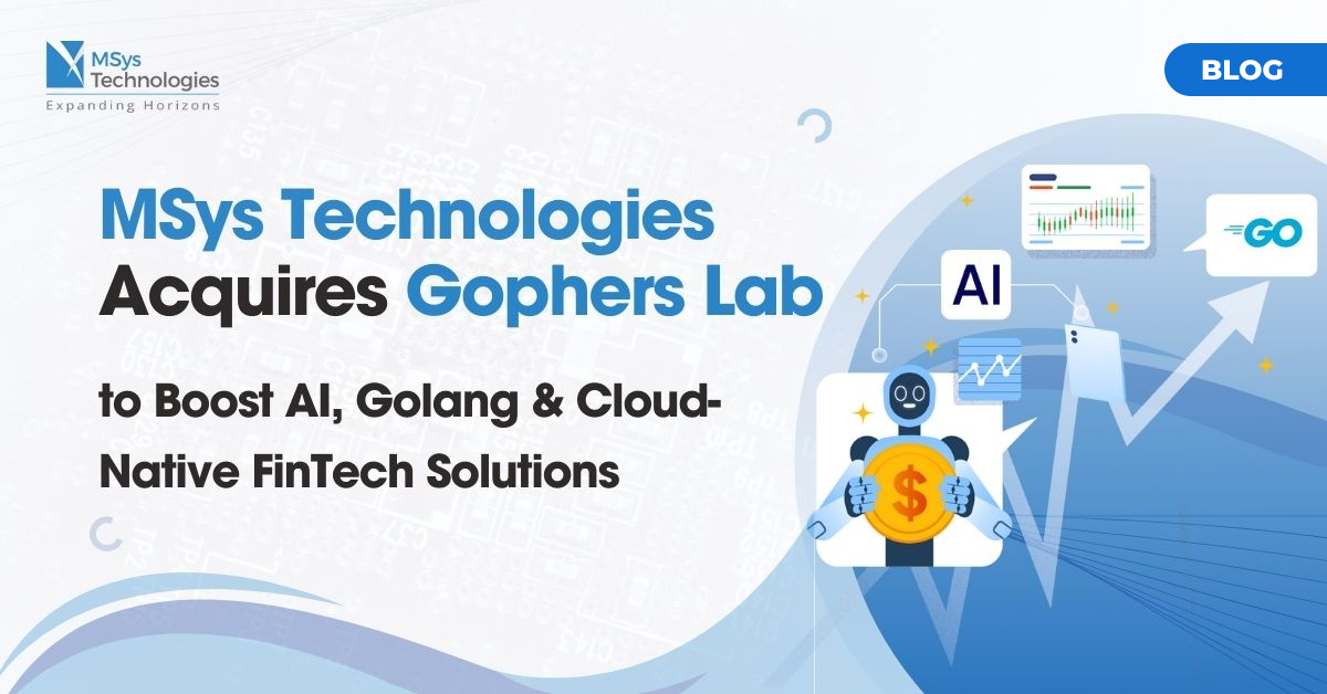 AziroTech's tweet photo. MSys Technologies acquires Gophers Lab to supercharge our AI, Golang, and cloud-native capabilities, paving the way for smarter innovations in FinTech.

Read more: https://t.co/IFjV1cAaIl

#MSysxGophersLab #MSysEvolves #MSysAndGophers #StrongerTogether #MSysBlog https://t.co/Zy6c5F0z6d