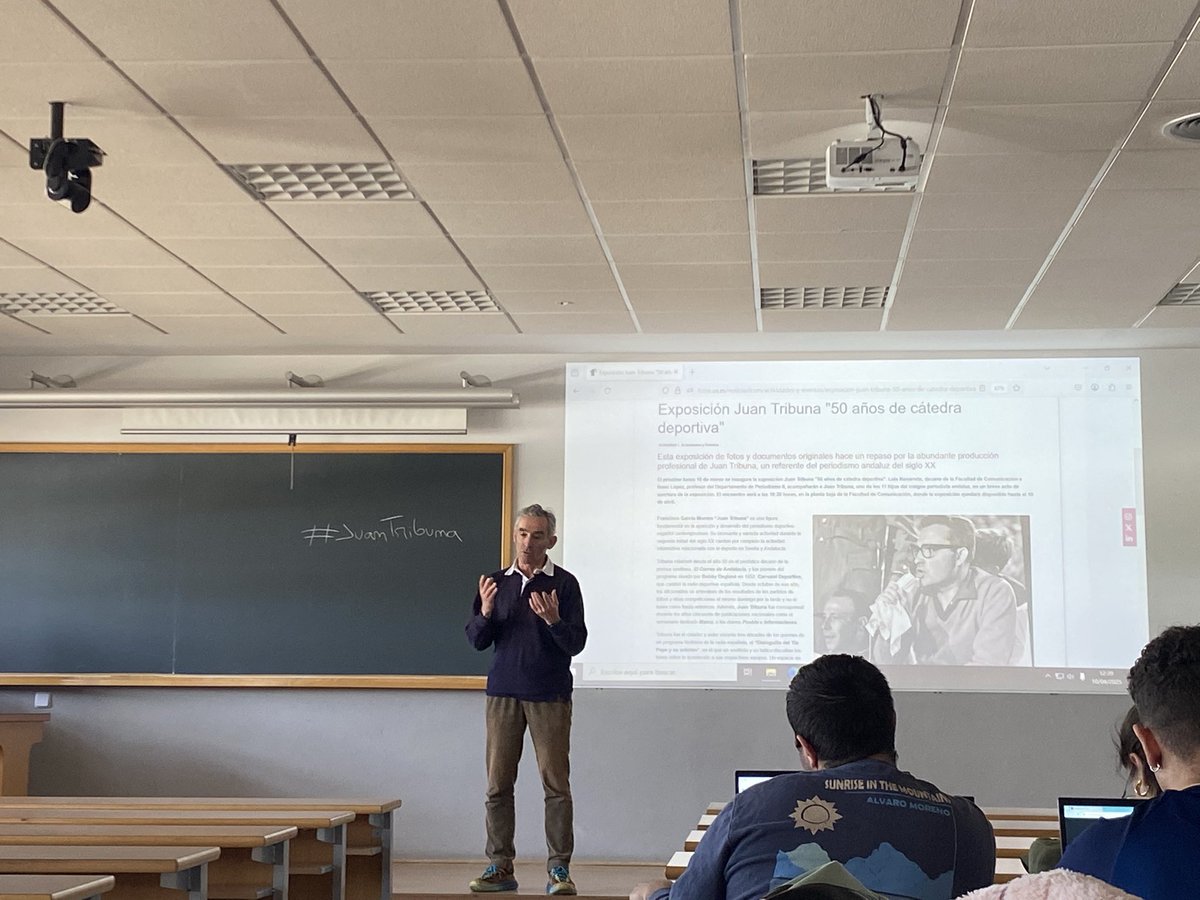moisess_camposs's tweet photo. Charla con Juan Ignacio García Conde, conocido periodista deportivo y presidente de @fpdandalucia .
Hablando de su padre Juan Tribuna, y de cómo ha evolucionado el periodismo deportivos estos últimos años.
#JuanTribuna 
#tribunaindepend https://t.co/WRQjZsltK1