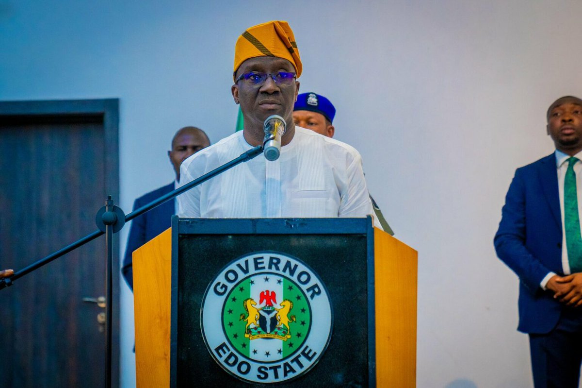Godwillc1's tweet photo. You are campaigning for another person's re-election whereby your own re-election is not certain. Your focus should be how to redeem the mandate the Edo people has given to you, their security should be your top priority not Tinubu's re-election.
#At16 catfish igbos chioma china https://t.co/gjeYnE0TRZ