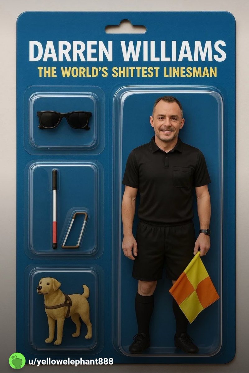 LeedsUnitedIndy's tweet photo. PGMOL to release collectable figurine of Linesman Darren Williams after Tuesday's match #LUFC https://t.co/X4gU4SQQoR