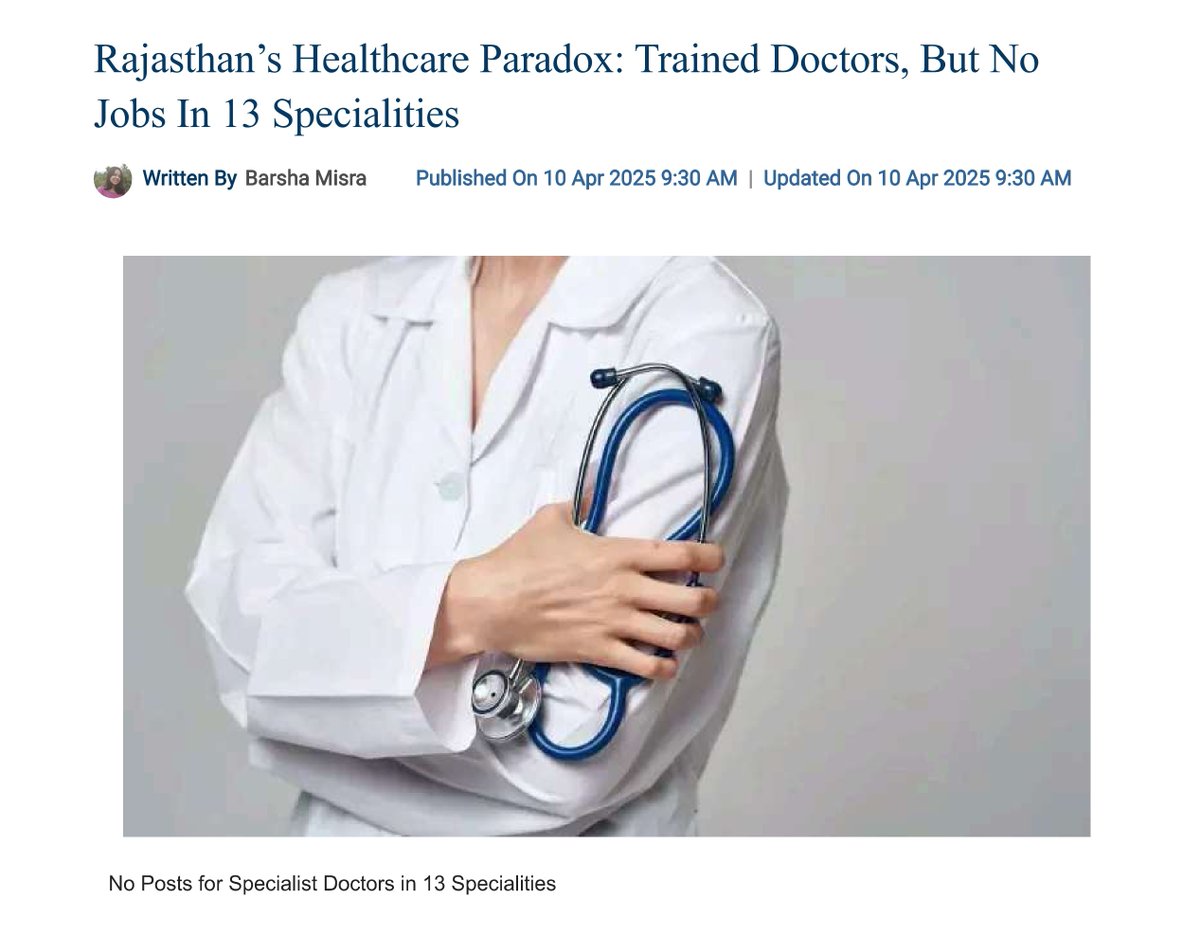 TMMAOfficial's tweet photo. Are Doctors in Rajasthan getting the taste of their own medicine?!

#MedX #MedTwitter