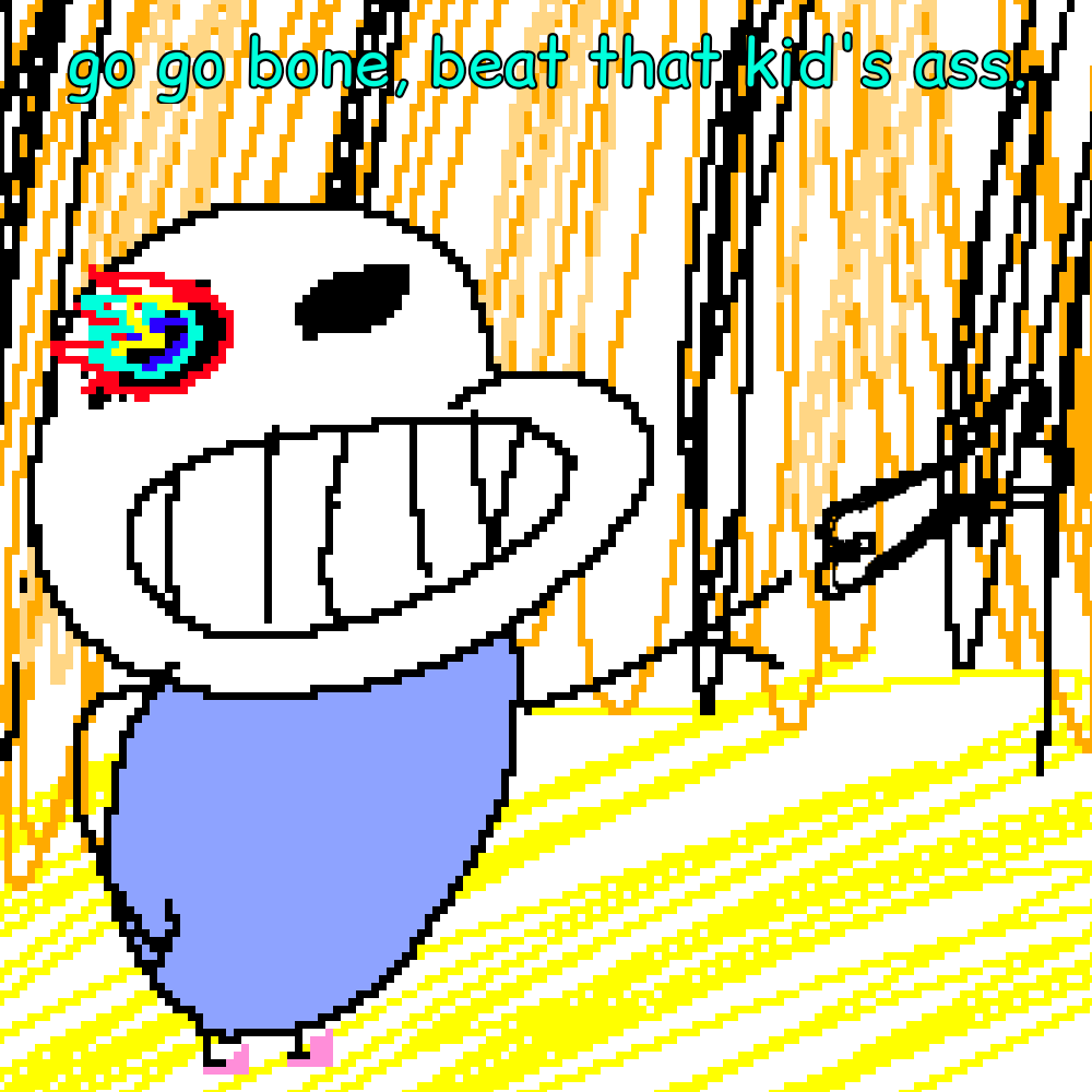 FwongWong's tweet photo. I genuinely miss when undertale wasn't about the next sans fight fangame- why do people like genocide runs so much? They get boring fast because they're all the same. "Oh now I can fight sans- but now he's red with a kink" I can't believe pacifist runs are still underrated 😠. https://t.co/Rl0FC0bDNw