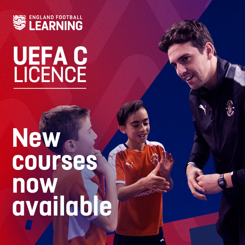EnglandLearning's tweet photo. UEFA C Licence courses are still available this season. 

If you’re thinking of joining, now is a great time to get involved. ⚽