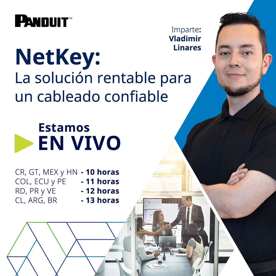 PanduitLATAM's tweet photo. ¡Nos vemos hoy! Pronto comienza el Webinar de la línea #NetKey, ¡No se te olvide entrar!
⏰ Jueves 10 de abril | 10:00 hrs
👨🏻💻 Imparte: Vladimir Linares
🔗 Regístrate aquí: https://t.co/NrL9g5JiDg
#WebinarsPanduit #panduitlatam #makeithappen https://t.co/N1sLlUDCQH