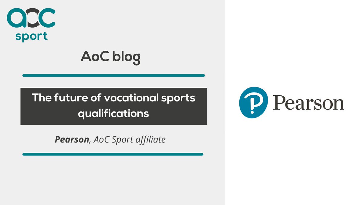 Read our latest blog which covers  <a href="/pearson/">Pearson</a>'s updates on vocational sports qualifications, focusing on the effects of qualification reforms, new technical qualifications and a partnership with <a href="/cimspa/">CIMSPA</a> .

Click here to read:
aoc.co.uk/news-campaigns…