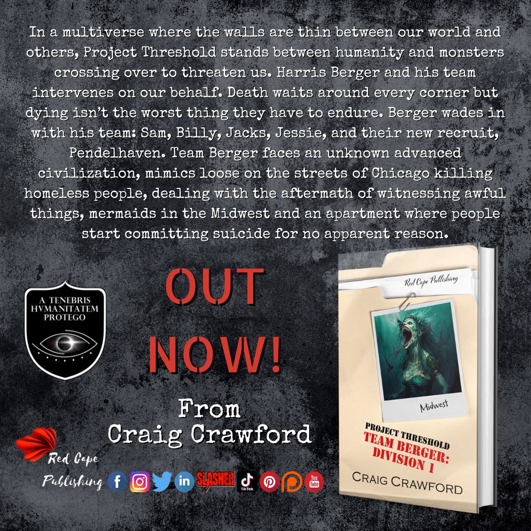 Project Threshold is a new series of case files from Craig Crawford! These stories blend science fiction and horror in a unique way. buff.ly/YQojNoN