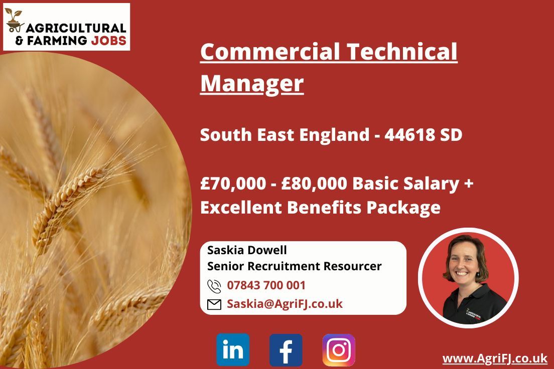 Agriculturaljob's tweet photo. New Job Opportunity - Commercial Technical Manager
📍 South East England
💰 £70,000 - £80,000 basic salary + excellent benefits

To find out more or to apply, please send your CV to 📧 Saskia@AgriFJ.co.uk or call 📞 07843 700 001

#agrifj #commercialmanager #technicalmanager https://t.co/6cel0EBegE
