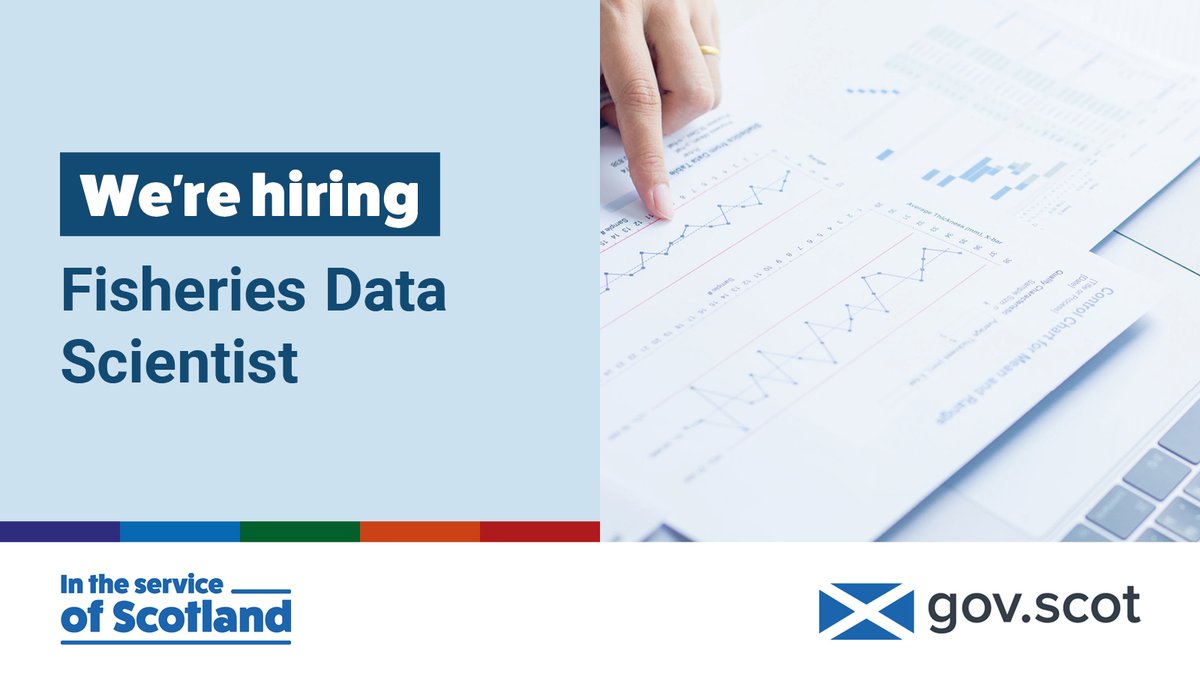 Are you interested in using your data skills to help ensure the sustainable management of Scotland’s fisheries?

We're hiring a Fisheries Data Scientist.

Apply now: ow.ly/fCgQ50VutGf

<a href="/ScotGovMarine/">Scot Gov Marine</a> #DataJobs #MarineJobs