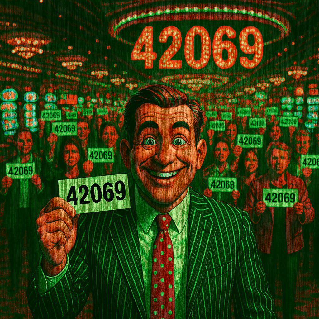 The Lucky Number is 

4️⃣2️⃣0️⃣6️⃣9️⃣