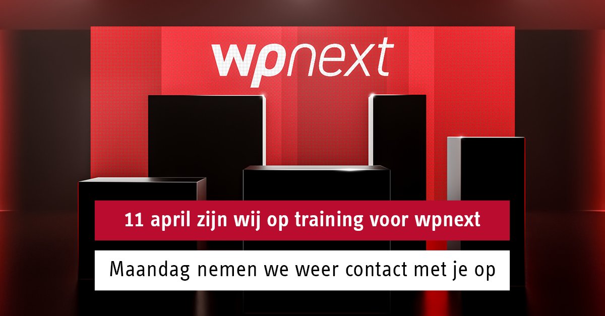 Vandaag zijn onze collega’s op pad in Duitsland om de nieuwste inzichten op te doen.
Heb je ons vandaag geprobeerd te bereiken?
Geen zorgen – we nemen maandag zo snel mogelijk contact met je op.

#wpnext #warmtepompen #stiebeleltron #energietransitie #training