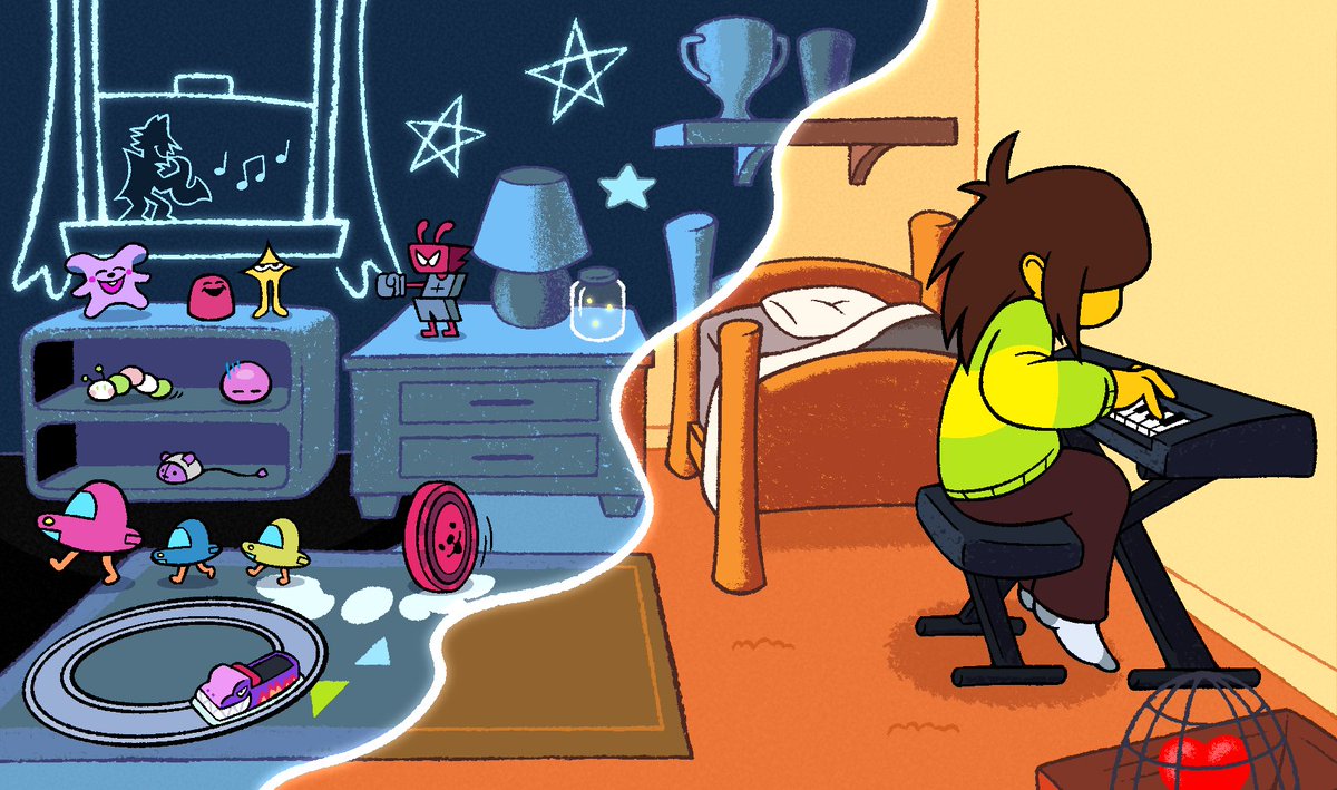 lamp5101's tweet image. when i fall asleep

#deltarune