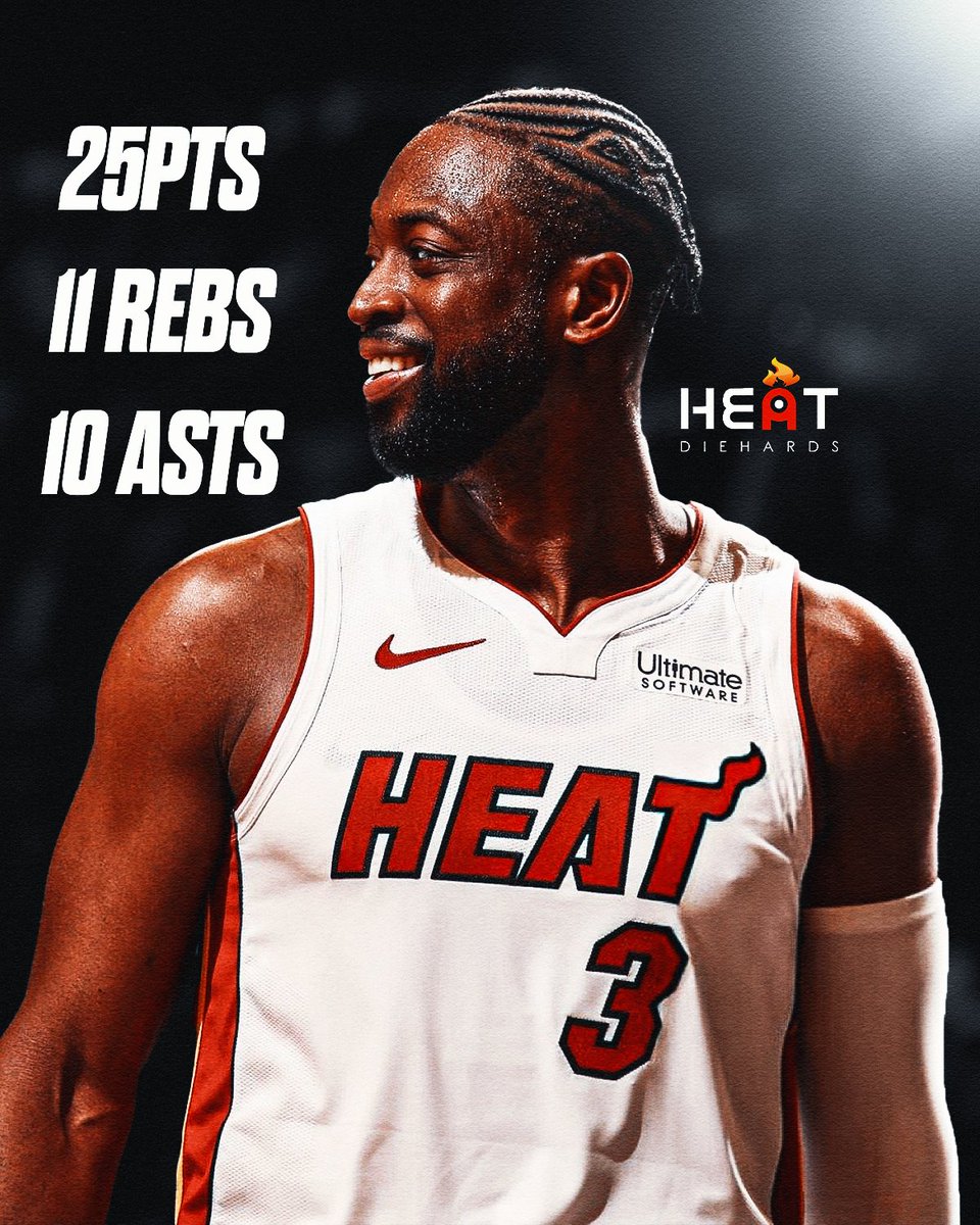 HeatDiehards's tweet photo. Six years ago, D-Wade ended his legendary career with a triple-double:
25 PTS | 11 REB | 10 AST 🔥
Final assist? To Udonis Haslem. Couldn't have finished it any better.
#ThankYouDwyane #WadeCounty https://t.co/KhwvEJjgtQ