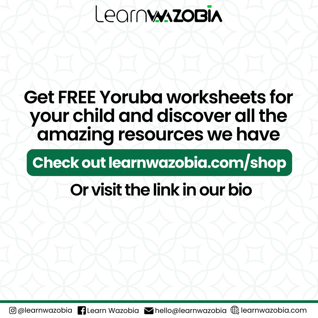 LearnWazobia's tweet photo. To access our free worksheets, head to https://t.co/CYPRy3ZSng or visit the link in our bio. https://t.co/P5y6xtbVV6