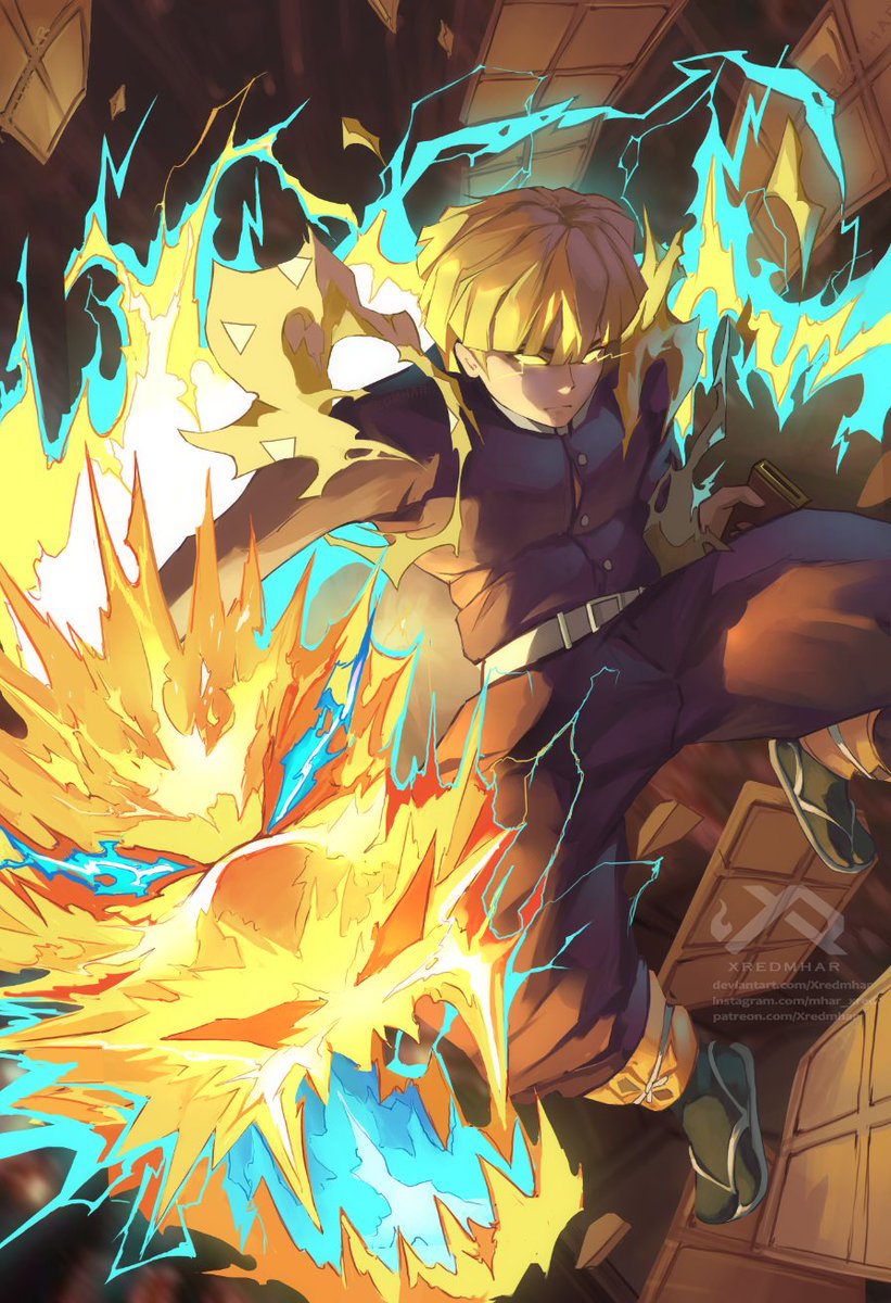 SPOILER ALERT❗❗❗
Zenitsu Thunder Breathing 7th Form: Flaming Thunder God ⚡

You can get it here: 
patreon.com/Xredmhar
COMMISSIONS me on VGEN: vgen.co/Xredmhar
Let's be #artmoots 
#anime #commissionsopen #DemonSlayerKimetsuNoYaiba #zenitsuagatsuma #VGenComm