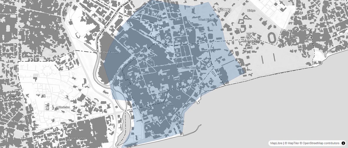 kboat_3's tweet photo. @kyle_e_walker Check out the synchronized side-by-side Ghana maps created and visualizing Accra Metropolis using @Mapbox GL JS (mapgl). kudos for this tutorial https://t.co/cF44jTbGyN