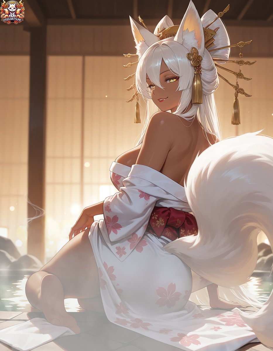 IsekaiKitsune's tweet photo. Thank you @JuliAIkiko for the invite to @SophiaAIart’s #GeishaChallenge! 💕
Buuut… since the silver fox already made her entrance, I guess I’ll give up my seat this time~ 🦊✨ Let’s hope she can behave herself for once!
🛠️tool https://t.co/QDOFKo68hF
#Tsukinoha #月の葉 #pixai https://t.co/L8JwEUpmN4