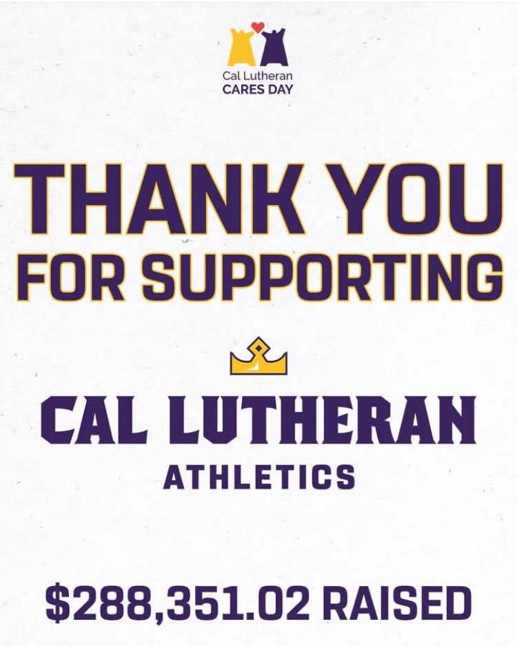 Thank to those who supported the vision of what <a href="/CLUSports/">Cal Lutheran Athletics</a> is all about! Great day to become a Kingsmen