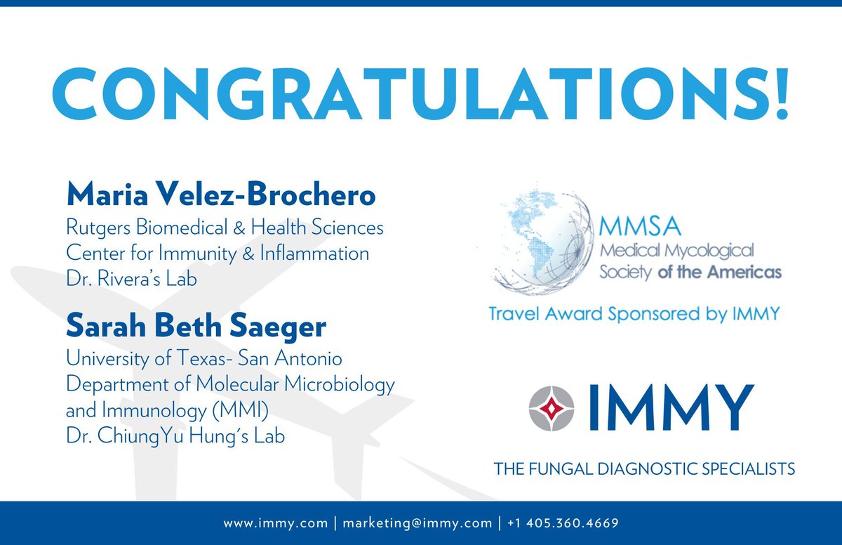 IMMY Supports the Next Generation of Mycologists. We’re proud to partner with the MMSA to sponsor two Student Travel Awards, helping graduate students attend key conferences and workshops this spring. Congratulations to our 2025 award recipients, Maria and Sarah Beth!