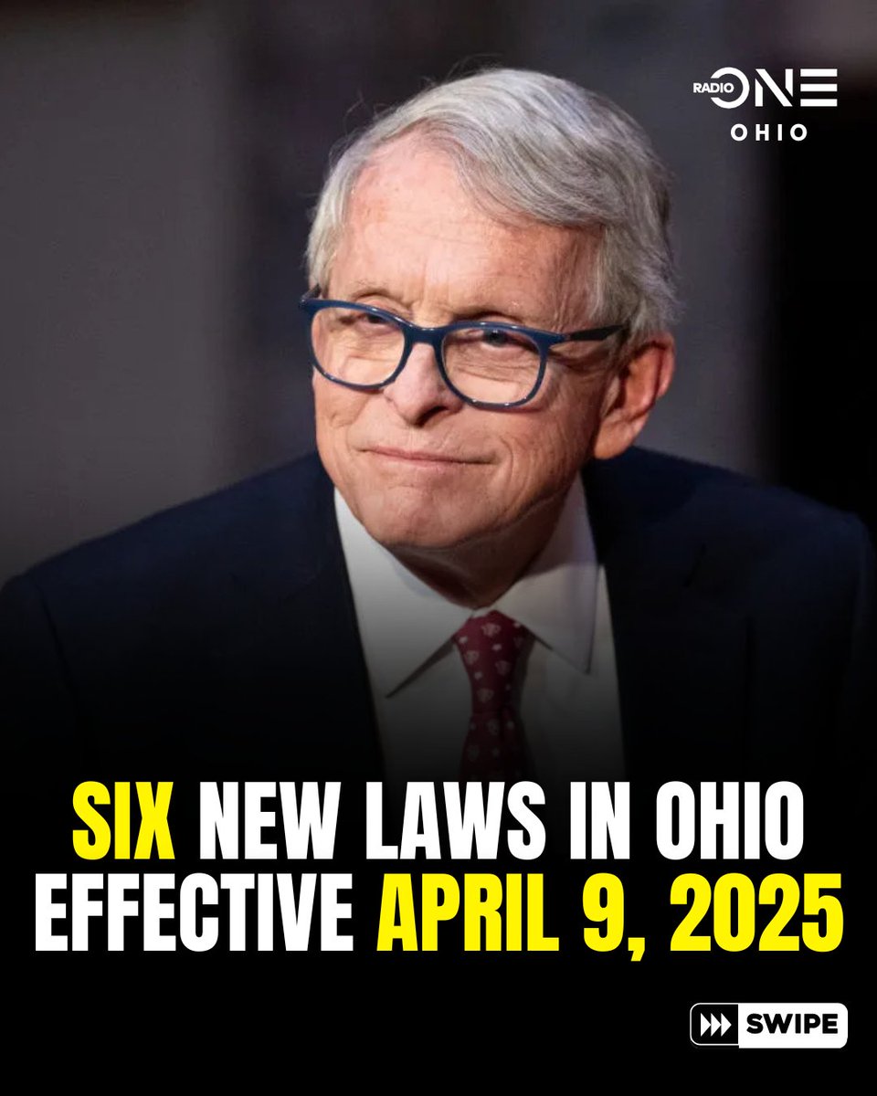 On April 9, 2025, #Ohio implemented six significant laws affecting education, healthcare, and public safety. Click here to learn more about the laws and how it impacts Ohioans - trib.al/J3XERVD