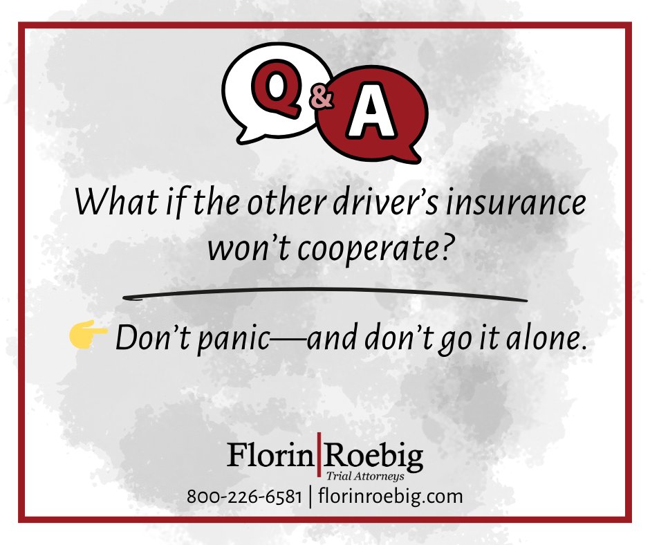 FlorinRoebig's tweet photo. 🚗 Car Accident Tip:
If the other driver’s insurance won’t cooperate, don’t face it alone.

Florin | Roebig can handle the insurer, fight for your rights, and get you the compensation you deserve.

📞 800-226-6581 | https://t.co/A86TLMRFRD
#FlorinRoebig #PersonalInjuryLaw https://t.co/fnIzdR1QTi