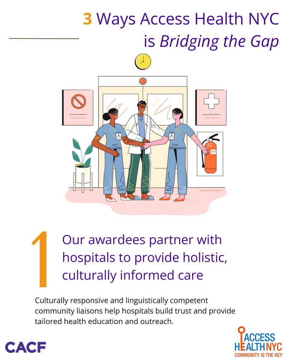 cacf's tweet photo. This #NationalPublicHealthWeek, discover more about the incredible work the @NYCCouncil-funded @AccessHealthNYC initiative is doing in hospitals to ensure New Yorkers get linguistically accessible care.

Read our full brief here: https://t.co/TAyMHuISoT https://t.co/0Jh406qqUy