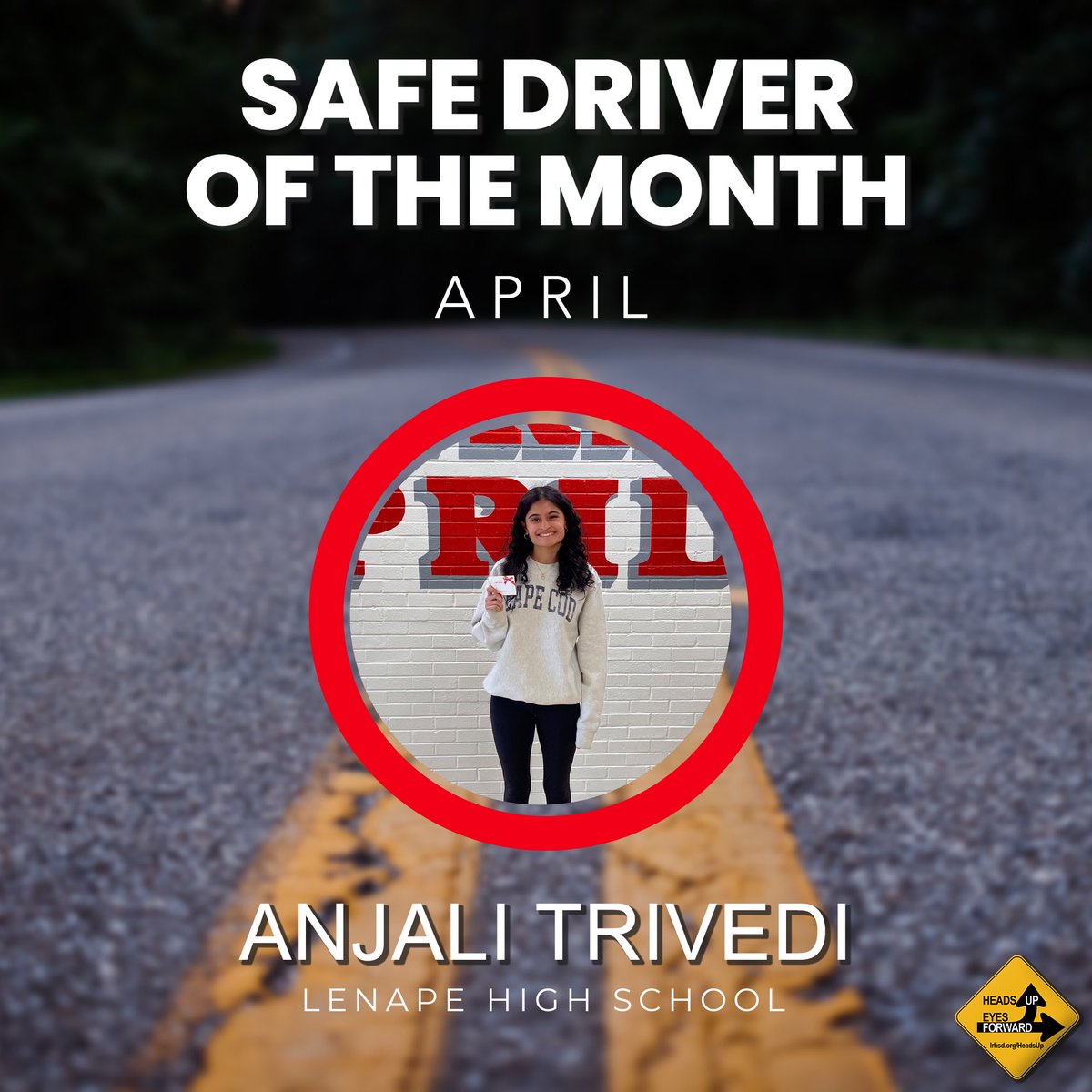 Congratulations to Anjali Trivedi who won our Safe Driver of the Month Parking Spot <a href="/LenapePride/">Lenape</a> 🎉🚗 Along with premium parking, Anjali also received a gift card from our friends at Daddy-O’s! Congratulations, Anjali, and thank you Daddy-O’s!