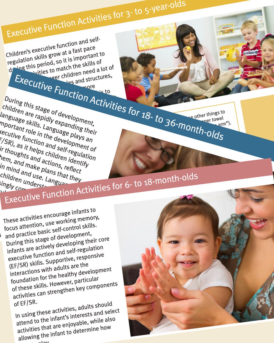 HarvardCenter's tweet image. Check out our website to find handouts with activities and games that represent age-appropriate ways for adults to support and strengthen various components of executive function and self-regulation in children: bit.ly/4jvrQAt
#executivefunction